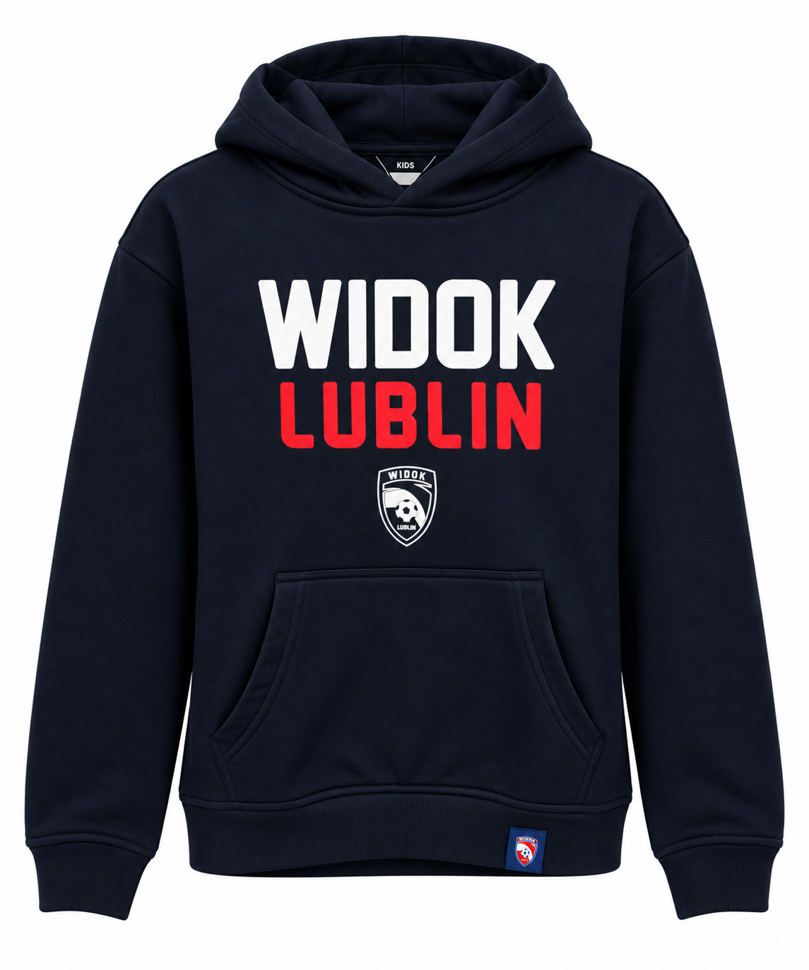 Bluza klubowa z kapturem Widok Lublin - granatowa