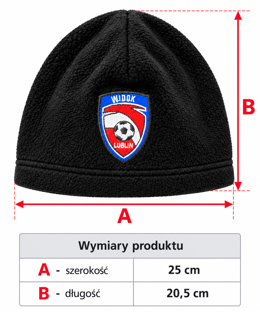 Czapka polarowa - czarna
